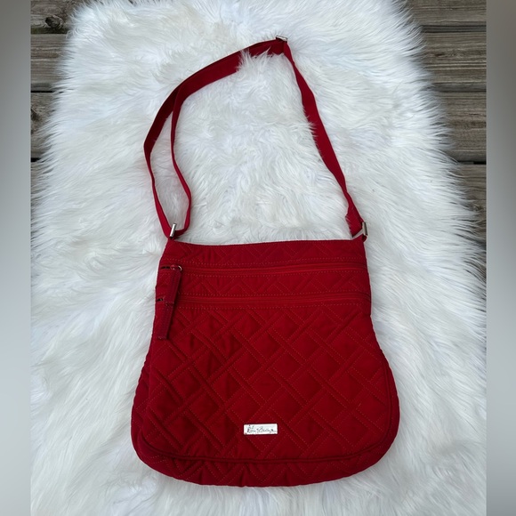Vera Bradley Handbags - Vera Bradley Triple Zip Hipster Crossbody Bag Tango Red